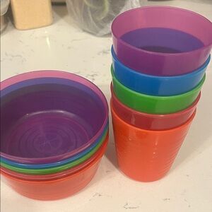 IKEA Multicolor Bowl & Cups Set